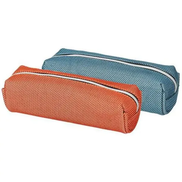 Spirit: Classy valcovitý peračník v oranžovej a modrej farbe 18,5x6,5cm obrázok 1