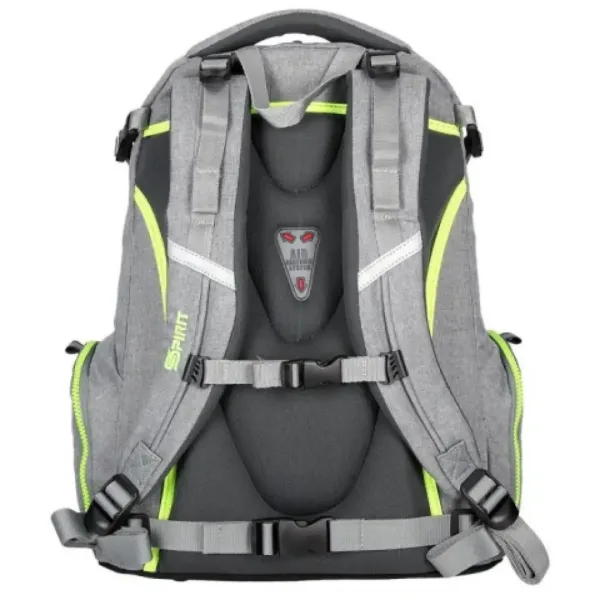 Spirit: Stinger striborno-sivá prémiová ergonomická školská taška batoh obrázok 4