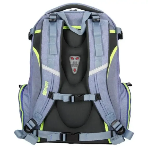 Spirit: Stinger svetlosivá prémiová ergonomická školská taška batoh obrázok 4