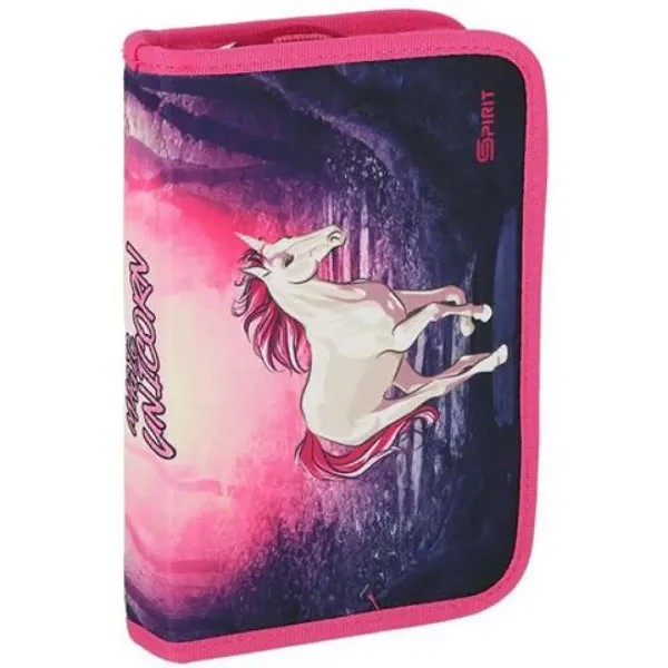 Spirit:Magický jednorožec ergonomická školská taška s 3D vzorom a LED svetlom 5-dielny set 34x22x41c obrázok 6