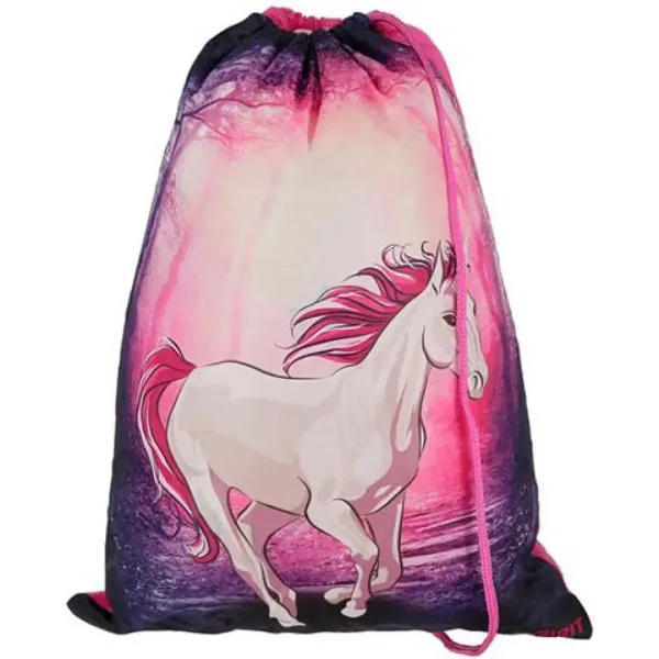 Spirit:Magický jednorožec ergonomická školská taška s 3D vzorom a LED svetlom 5-dielny set 34x22x41c obrázok 7