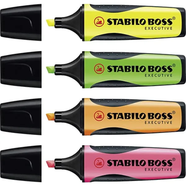 Stabilo: BOSS Executive farebné zvýrazňovače 4 dielny set obrázok 2