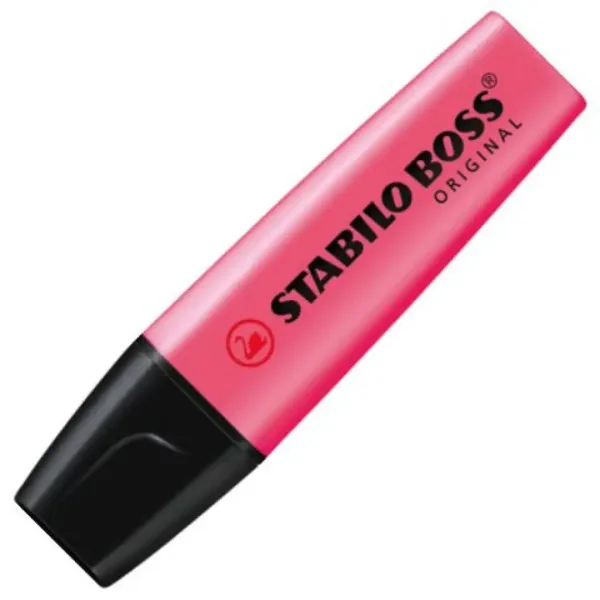 Stabilo: BOSS Original zvýrazňovač v ružovej farbe 2-5mm obrázok 1