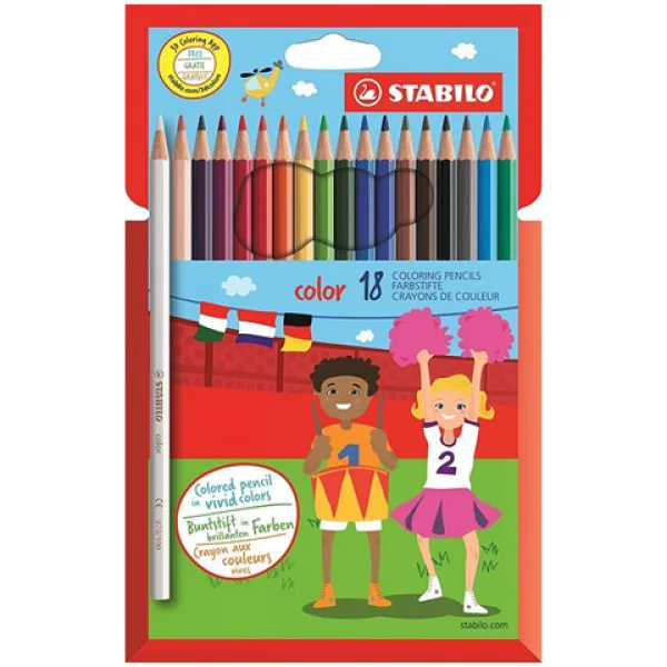 Stabilo: Color 18 dielny set farebných ceruziek obrázok 1