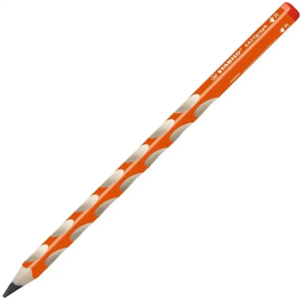 Stabilo: EASYgraph R trojhranná grafitová ceruzka B v oranžovej farbe obrázok 1