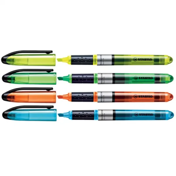 Stabilo: Navigator zvýrazňovač 1-4mm 4ks sada obrázok 2
