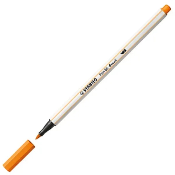 Stabilo: Pen 68 brush fixka v oranžovej farbe obrázok 1