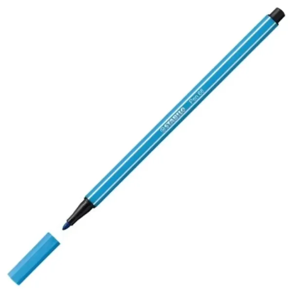 Stabilo: Pen 68 fluo modrý popisovač 1mm obrázok 2