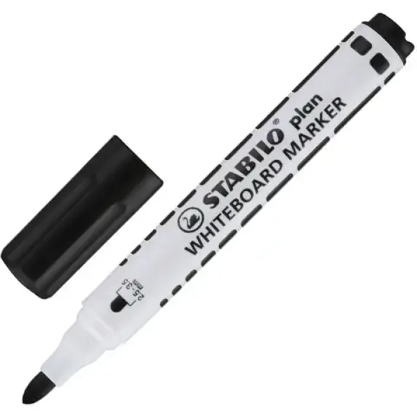 Stabilo: Plan WhiteBoard fixka na tabuľu v čiernej farbe obrázok 2