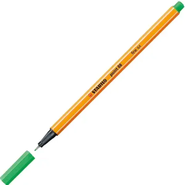 Stabilo: Point 88 šmaragdovo-zelená fixka 0,4mm obrázok 2
