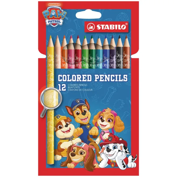 Stabilo: Paw Patrol hrubé farebné ceruzky 12ks sada obrázok 1