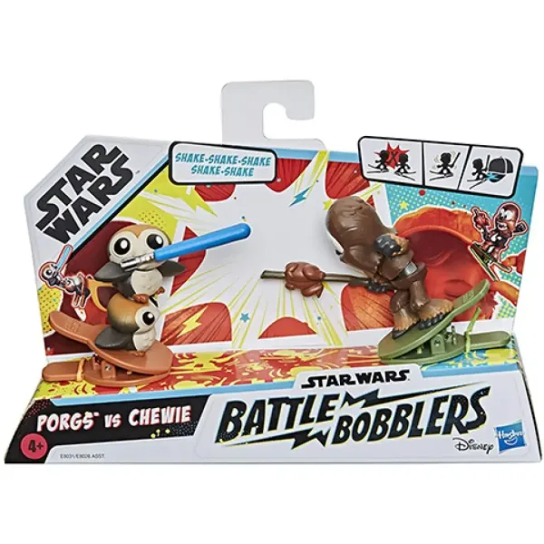 Star Wars Battle Bobblers Porgs vs Chewie figúrka na štipci - Hasbro obrázok 1