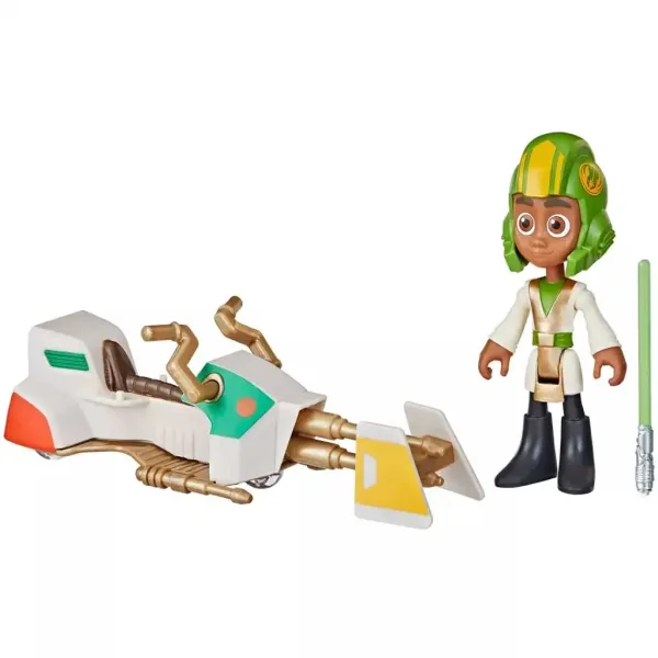 Star Wars: Dobrodružstvá malých Jediov - Kai Brightstar figúrka so záprahom 7,5cm - Hasbro obrázok 3