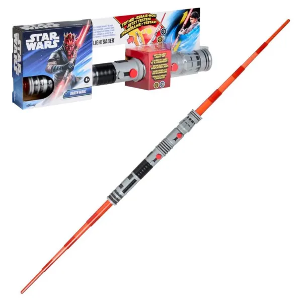 Star Wars Double-Bladed Lightsaber: Darth Maul rozkladací elektronický svetelný meč - Hasbro obrázok 2