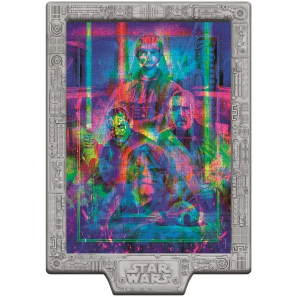 Star Wars Metamorfné 520-dielová skladačka s rámom a RGB LED osvetlením - Clementoni obrázok 2