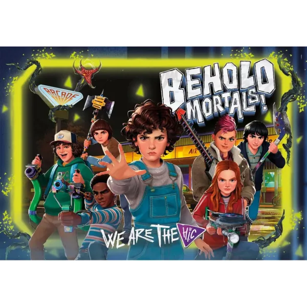 Stranger Things Boj proti monštrám 180 ks puzzle s nálepkou – Clementoni obrázok 2