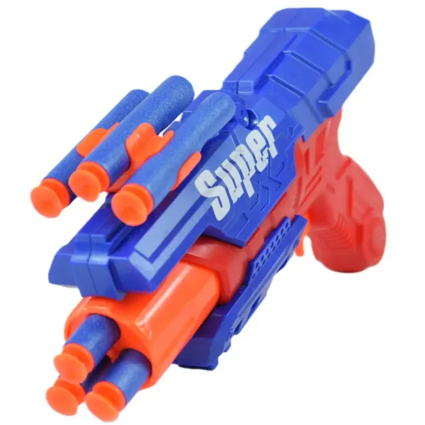 Super Gun: Zbraň so špongiovými nábojmi s 12 metrovým dostrelom 23x13cm obrázok 2