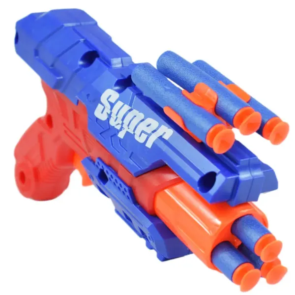 Super Gun: Zbraň so špongiovými nábojmi s 12 metrovým dostrelom 23x13cm obrázok 3
