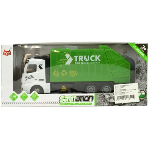 Super Truck: Kontajnerové smetiarske auto so zotrvačníkom 20cm obrázok 6