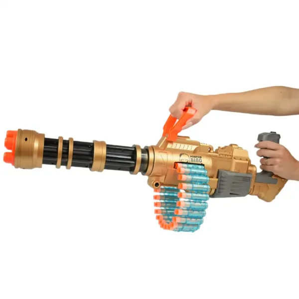 SuperShoot: Elektronický obrovský guľomet so špongiovými nábojmi a batériou 70 cm obrázok 4