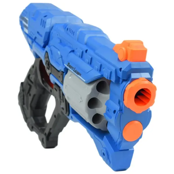 Swift Launcher: Manuálna zbraň s otočným zásobníkom, nábojmi a terčom 32cm obrázok 3