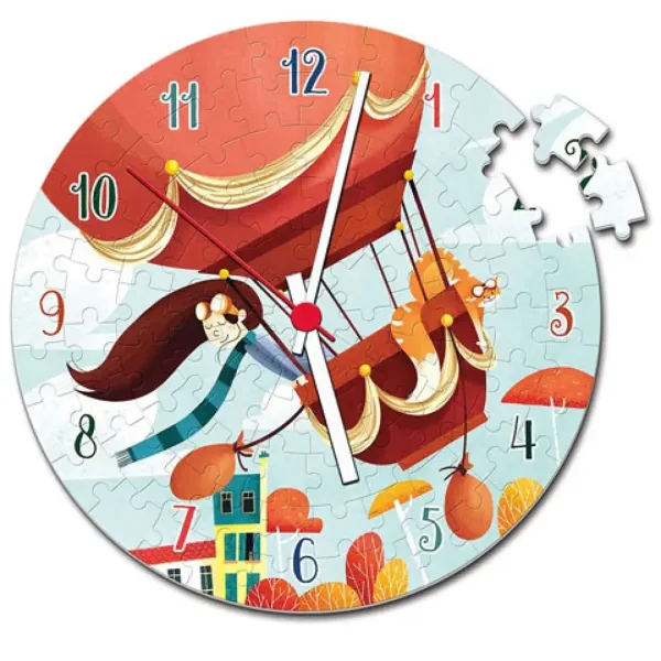 Teplovzdušný balón 96 dielne puzzle hodiny - Clementoni obrázok 2