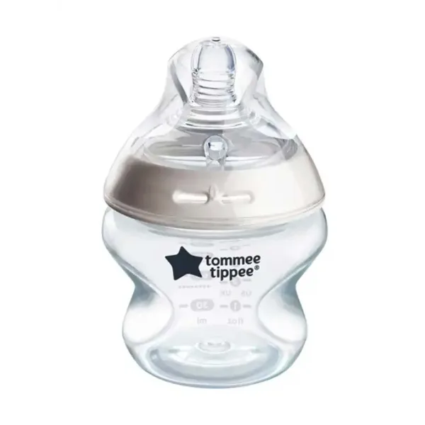 Tommee Tippee: Closer To Nature priehľadná fľaša na mlieko 150ml (0 mesiac+) obrázok 2