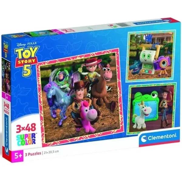Toy Story 5 3x48ks Super Color puzzle - Clementoni obrázok 1