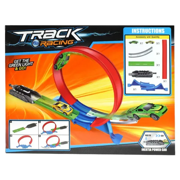Track Racing pretekárska dráha s 360°-ovou sluškou a 2 autíčkami obrázok 2