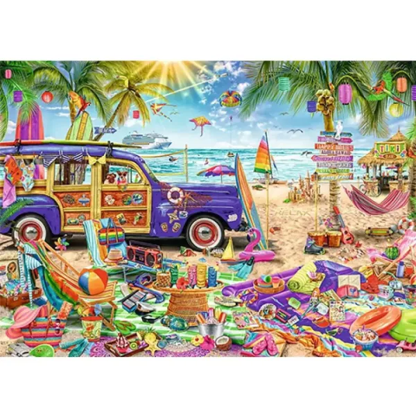 Tropická rekreácia 2000 dielne puzzle - Trefl obrázok 2