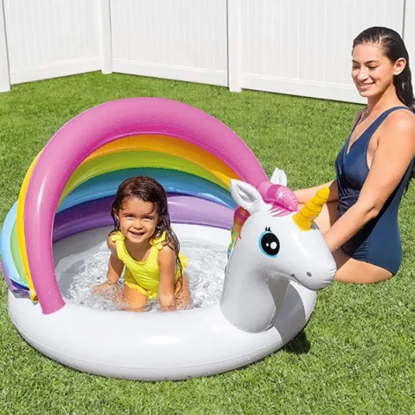 Unicorn baby bazén 127x102x69cm - Intex obrázok 2