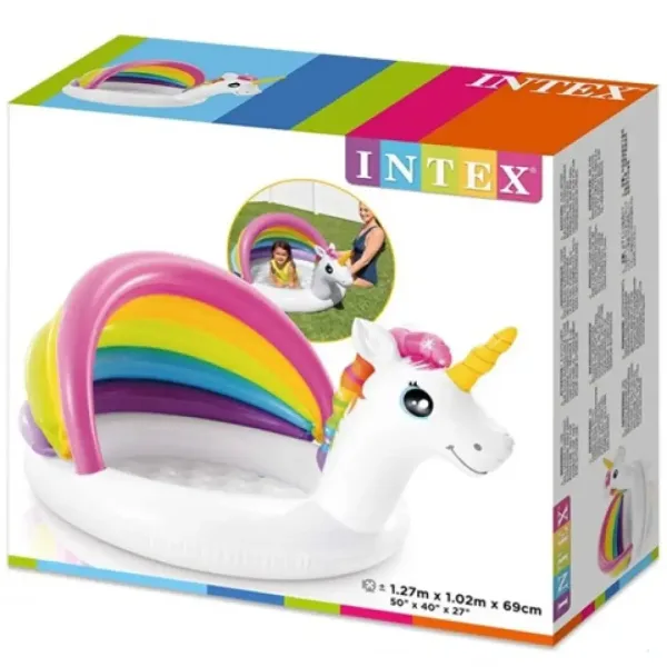 Unicorn baby bazén 127x102x69cm - Intex obrázok 3
