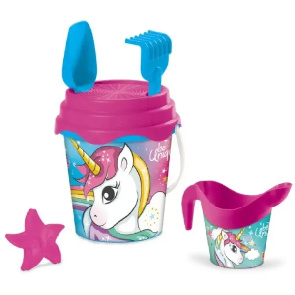 Unicorn súprava do piesku s kanvicou na vodu obrázok 1