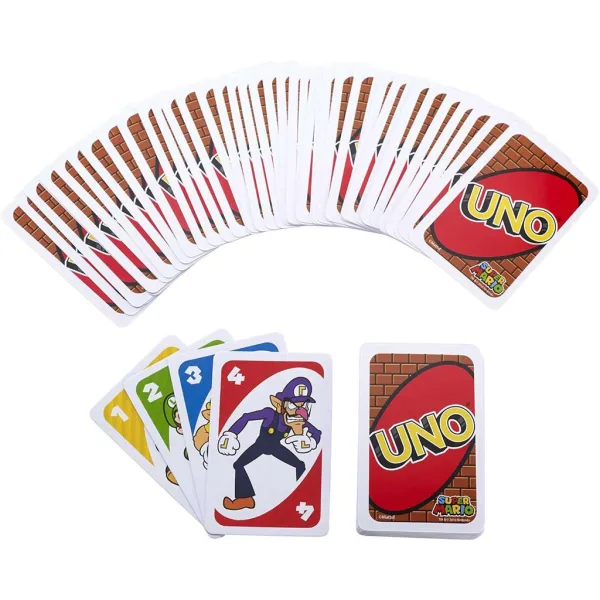 UNO Super Mario kartová hra - Mattel obrázok 2