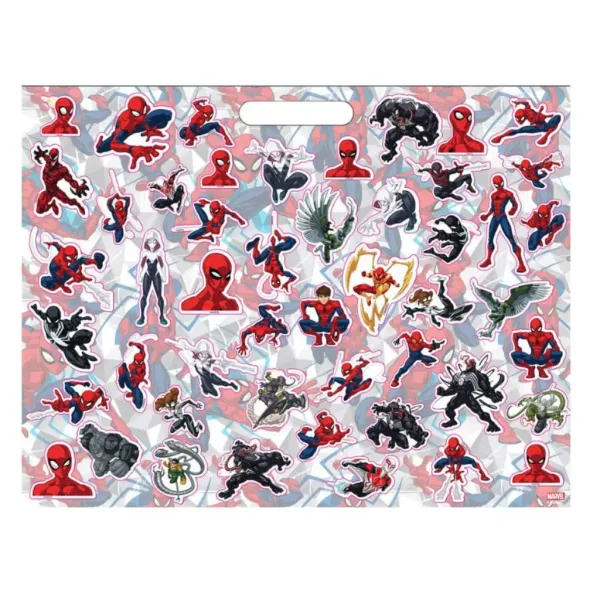 Úžasný Spiderman, omaľovanka s nálepkami a 3 pastelkami obrázok 3