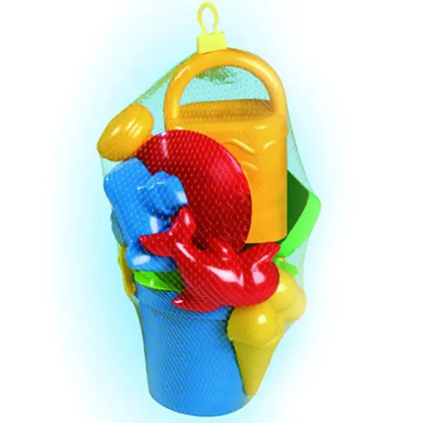 Veľký set do piesku s vlnovkovitým vedierkom 10 ks - D-Toys obrázok 2