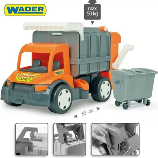 Veľké odpadové auto 65 cm - Wader obrázok 2