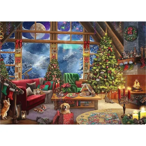 Vianoce v horách 2x500ks puzzle - Trefl obrázok 2