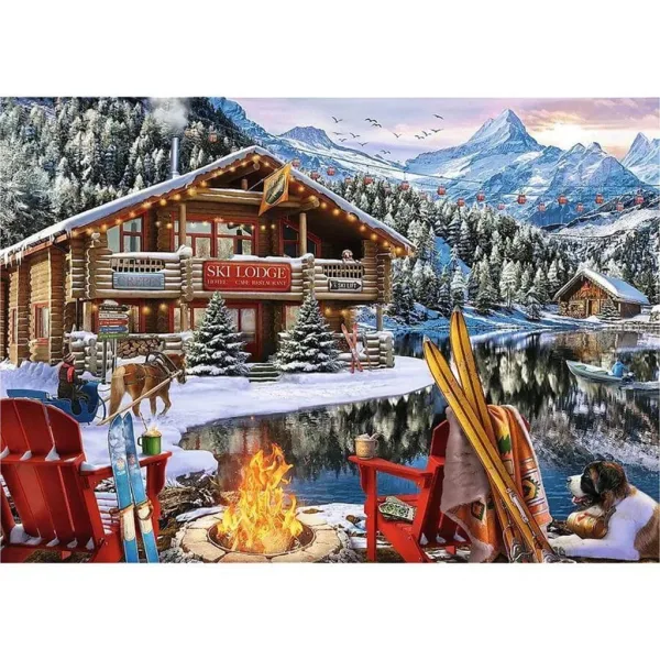 Vianoce v horách 2x500ks puzzle - Trefl obrázok 3