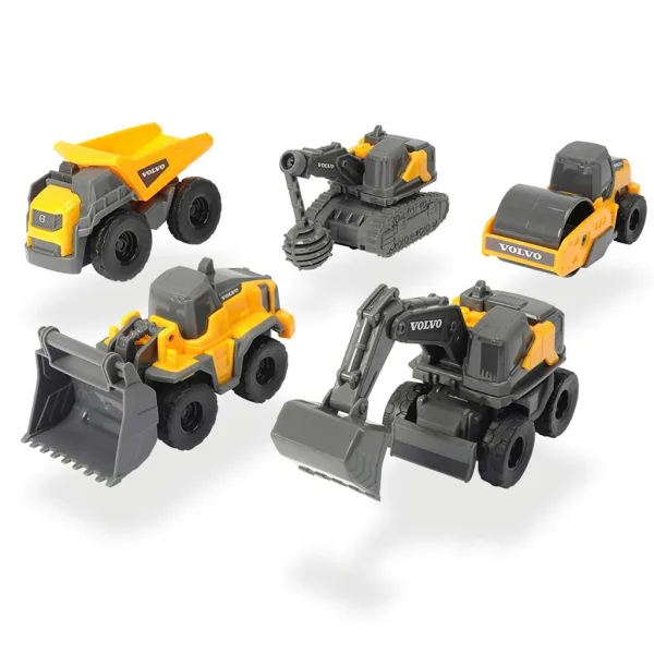 Volvo mini pracovné stroje 5ks súprava - Dickie Toys obrázok 2