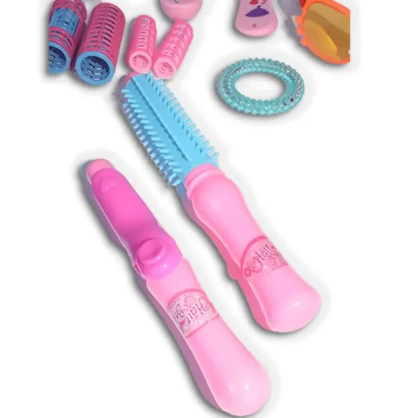 Vouge Girl - Ružový kozmetický set s kulmou, slnečnými okuliarmi a doplnkami obrázok 3