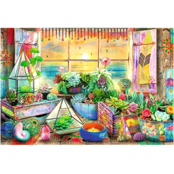 Wood Craft: Dom na pobreží 500+1 dielne drevené puzzle - Trefl obrázok 2