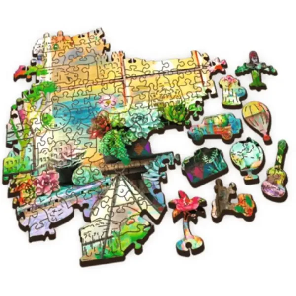 Wood Craft: Dom na pobreží 500+1 dielne drevené puzzle - Trefl obrázok 3