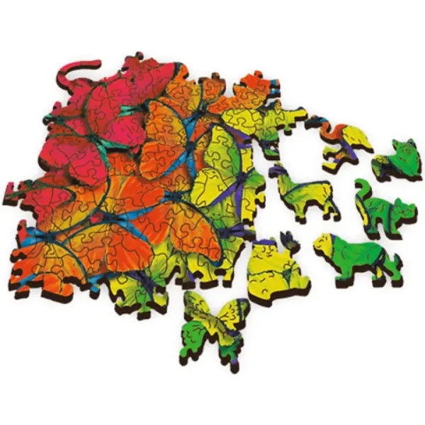 Wood Craft: Dúhové motýle 500+1-dielne drevené puzzle - Trefl obrázok 3