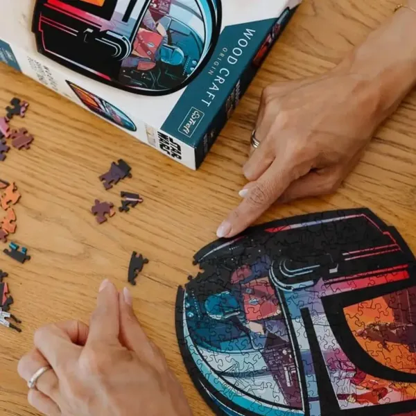 Wood Craft: Star Wars - Mandalorian 160-dielová prémiová drevená skladačka - Trefl obrázok 3