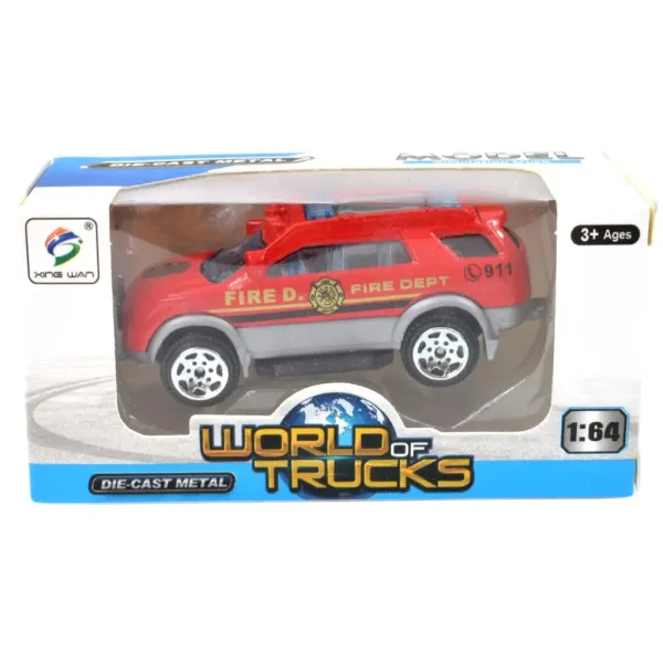 World of Trucks: Hasičské autá v rôznych variantoch 7cm obrázok 6