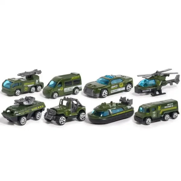 X-Military 8 dielny set vojenských autíčok obrázok 2