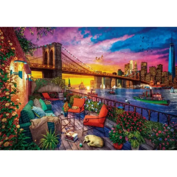 Západ Slnka v Manhattane HQC puzzle 3000ks - Clementoni obrázok 2