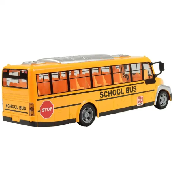 Žltý školský autobus so svetelnými efektmi a akumulátorom na diaľkové ovládanie 27MHz 40cm obrázok 2