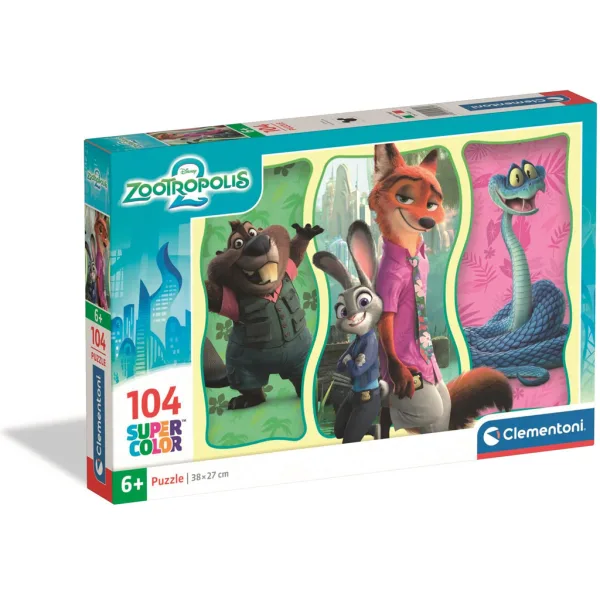 Zootropolis 2 104 ks Super Color Puzzle - Clementoni obrázok 1